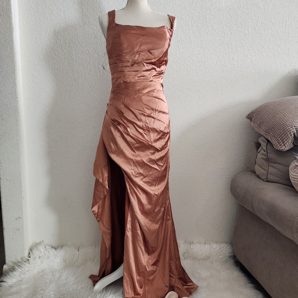 Elegant Satin Evening Gown
